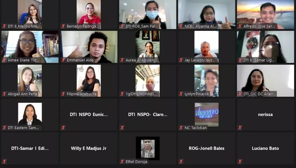 Zoom Grid View of the 85 mentee-graduates