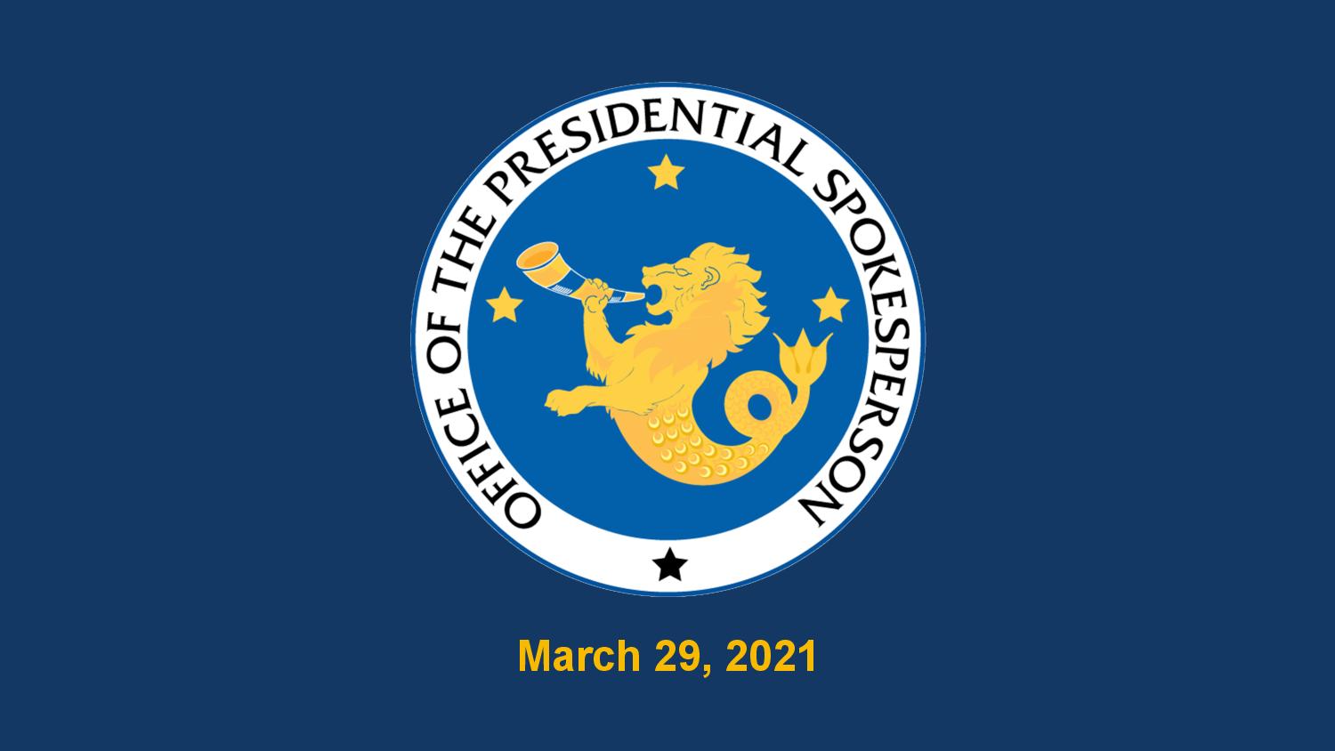 OPS Press Briefing (29 March 2021)