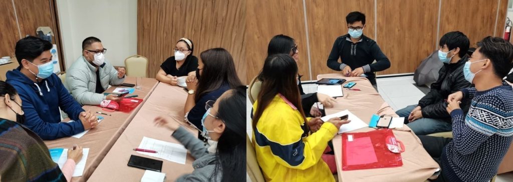 Mentees for Baguio and Benguet in physical attendance at Hotel Veniz, Session Road, Baguio City with Mr. Jordan Patente conducting the mentorship.