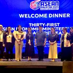 The Philippine Delegation at the 31st ASEAN Economic Ministers' (AEM) Retreat and Related Meetings, led by DTI Undersecretary Atty. Allan B. Gepty (fifth from left); PTIC Kuala Lumpur Commercial Counsellor Norjamin Delos Reyes (fourth from left).