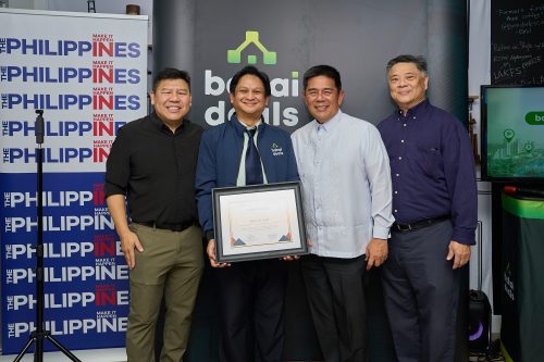 In photo (L-R): President and CEO Winston Damarillo (Talino Venture Studios-Bahai Deals); Trade Commissioner Eric Elnar (PTIC-LA); Consul General Adelio Angelito Cruz (Philippine Consulate General in Los Angeles); Henry Chen, Asian Real Estate Association of America