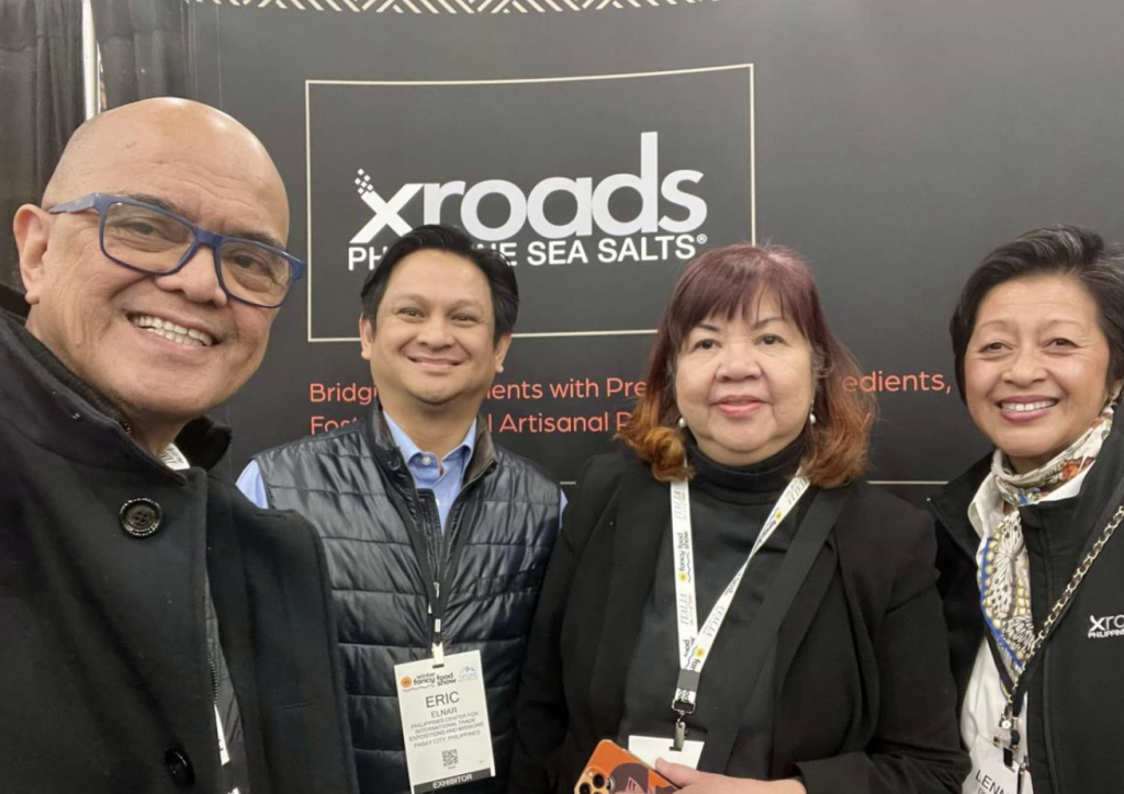 From L-R: Joel Enriquez, President, FACCGN; Trade Commissioner Eric Elnar, PTIC-LA; Olive Enriquez, Luna Design; Lennie Buenaflor diCarlo, owner of X ROADS 