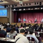 President and Chief Executive Officer (PCEO) Joshua M. Bingcang (leftmost) of the Bases Conversion and Development Authority (BCDA) at the panel discussion during the CREATE MORE International Roadshow in Taipei, Taiwan.