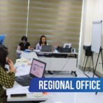 Hybrid setup of DTI 12 Regional Office during the webinar
