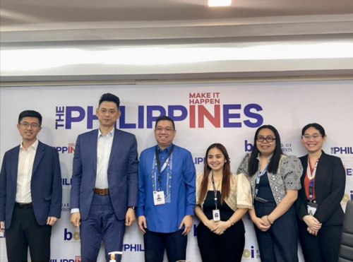 In photo:  Guodong Group Sales Representative Ning Li (leftmost); Guodong Group Chief Executive Officer Longke Hu (second from left); DTI-IPG Undersecretary Ceferino S. Rodolfo, DPA (third from left); DTI-FTSC Regional Coordinator for Chinas and East Asia Melody Dicen (rightmost)