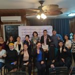 Group photo of mentees with industry experts