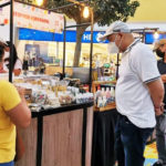 RD Jaugan looking at some of the local products