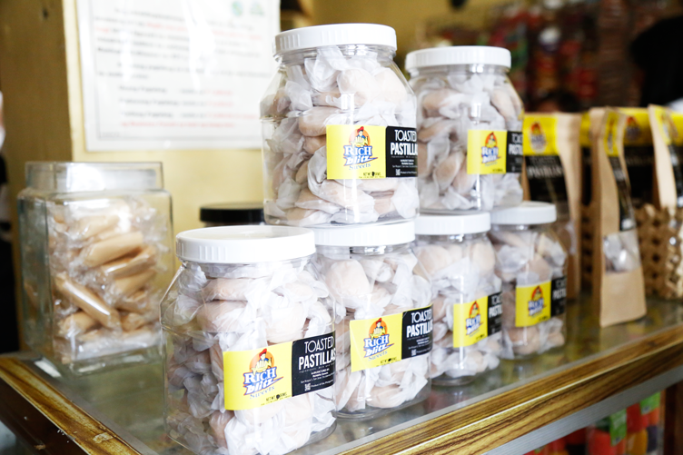 Bottles of toasted Pastillas de Leche