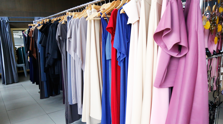 Clothes for sale at the ATE by Tatah boutique