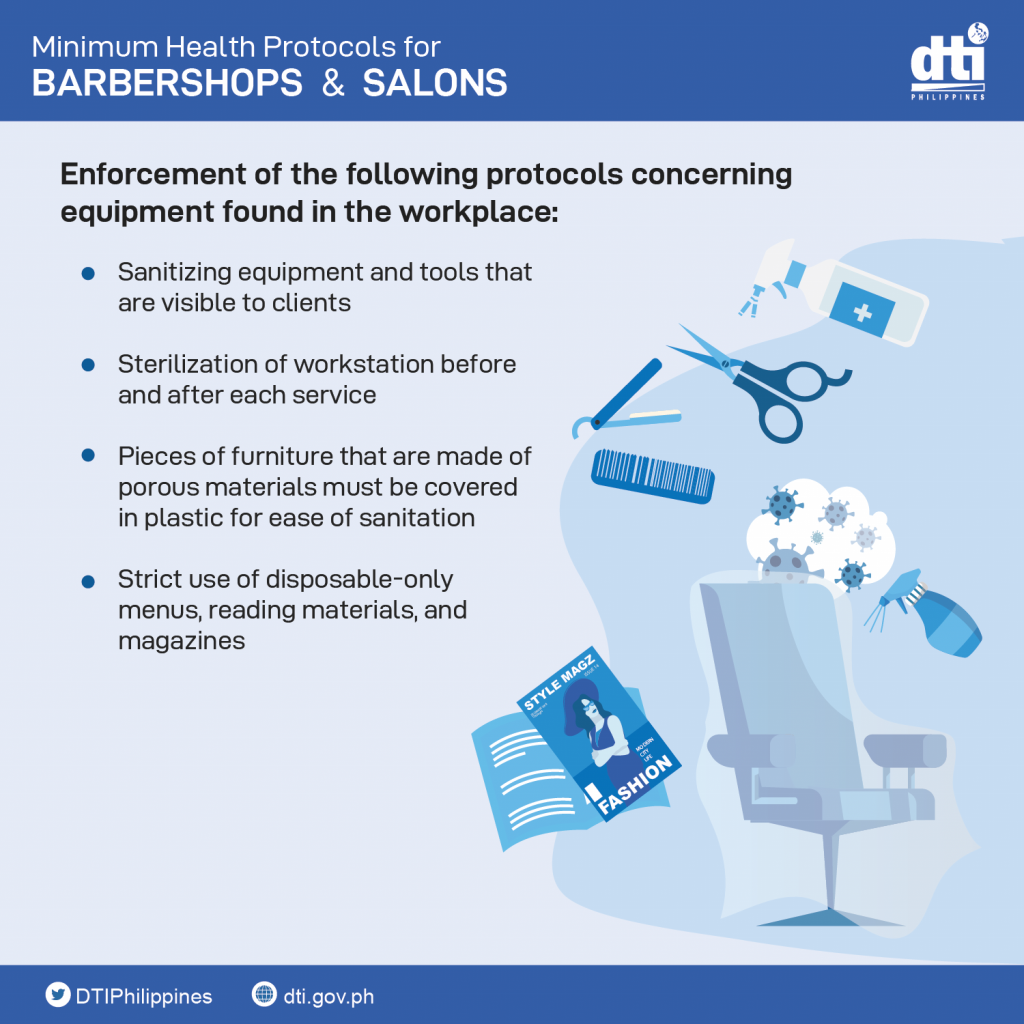 Minimum Health Protocols for Barbershops and Salons - Entrance