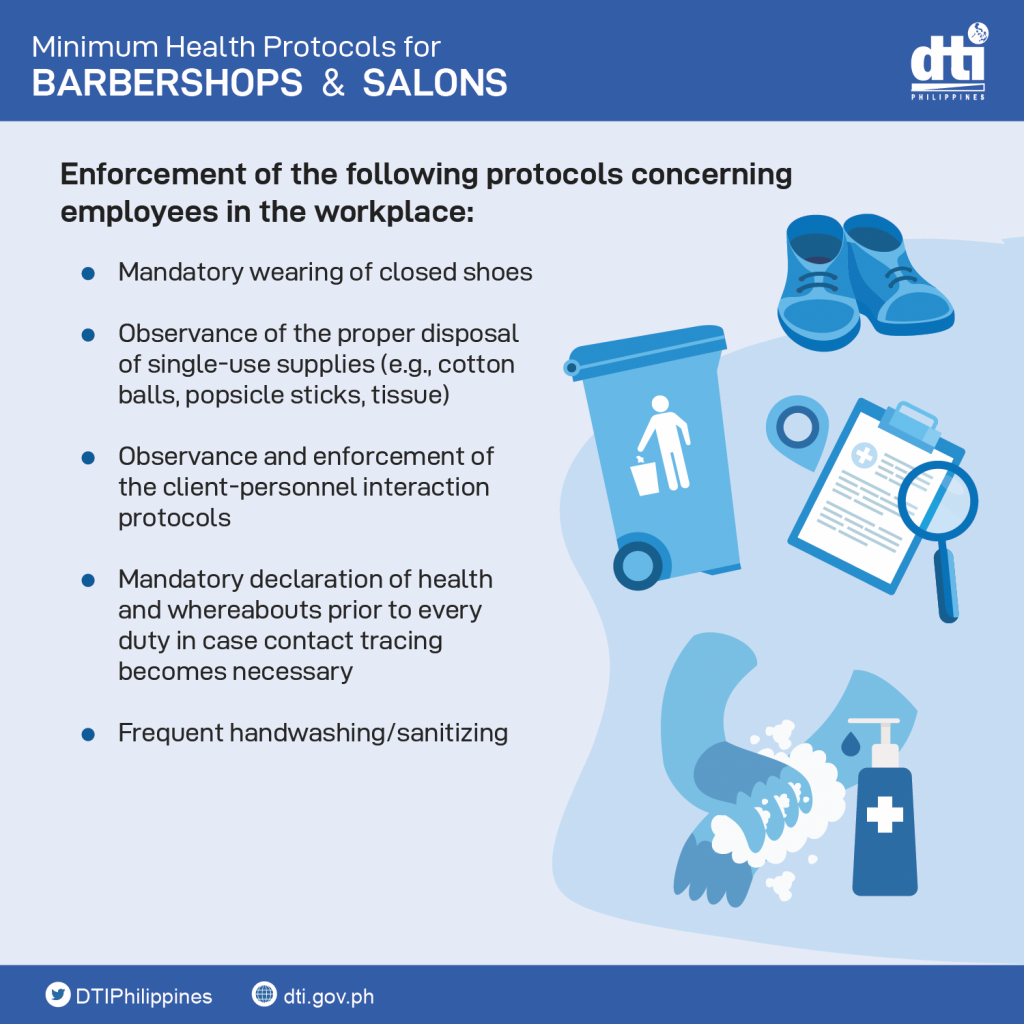 Minimum Health Protocols for Barbershops and Salons - Entrance