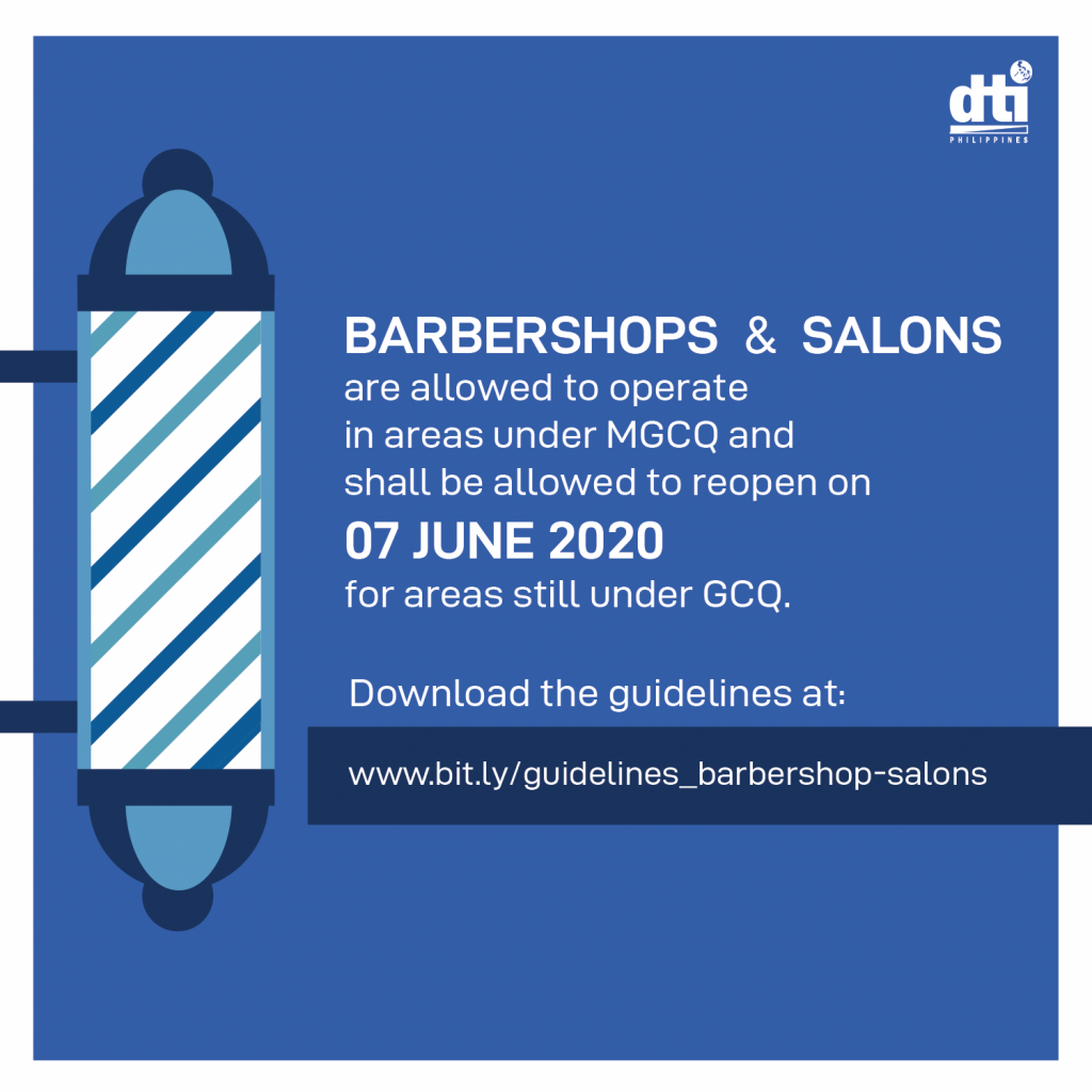 Minimum Health Protocols for Barbershops and Salons - Entrance