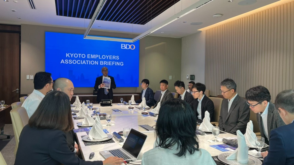 Kyoto Employers Association briefing at the BDO Unibank Tower, Makati City on June 23, 2025