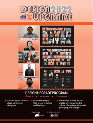 20 local designers in region 10 is partnering with 20 MSMEs in a two-month capacity building activity called Design Upgrade Program launched on April 28, 2022 by the Department of Trade and Industry (DTI)-10.