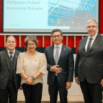 From left: Minister and Consul General Conrado B. Demdem, Jr. (Philippine Embassy, Warsaw); PEZA Director General Tereso Panga; H.E. Mrs. Leah M. Basinang-Ruiz, Ambassador of the Republic of the Philippines to Poland; PTIC-Berlin Commercial Counsellor Nicanor Bautista; Bartek Wasiewski, Head of the Foreign Trade Office, Polish Investment and Trade Agency (PAIH); and Chairman of JPP Marine, Mr. Zbigniew Jagniątkowski.