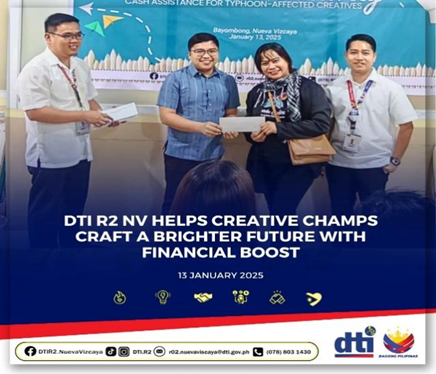 A beneficiary being awarded financial assistance by Atty. Paggabao