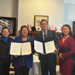 PTIC-Toronto Trade Commissioner Mario C. Tani (leftmost) together with key officials from the PCCI and CABC.