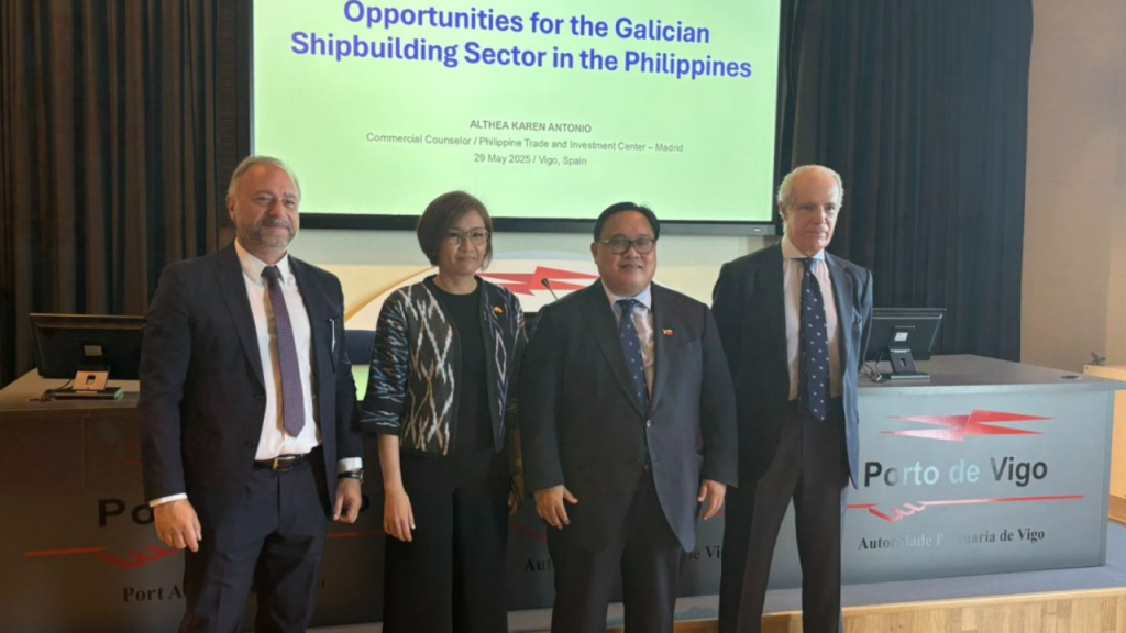 In photo (L-R): ACLUNAGA Managing Director Óscar Manuel; PTIC Madrid Commercial Counsellor Althea Antonio; PE Madrid Consul General Mark Hamoy; AVCO Legal Chairman Antonio Viñal
