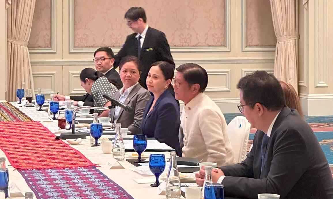 In photo: President Ferdinand R. Marcos Jr. and Department of Trade and Industry Secretary Cristina A. Roque at the meeting with Japan Aerospace Exploration Agency on June 20
