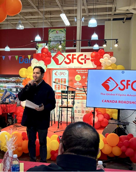 Trade Commissioner Mario C. Tani of the Philippine Trade and Investment Center in Toronto (PTIC Toronto) during the launching of the Seafood City+ App in Toronto, last 26 February 2025. 